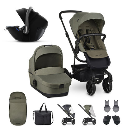 EASYWALKER Set 3XL kočík kombinovaný Harvey3 Sage Green s príslušenstvom