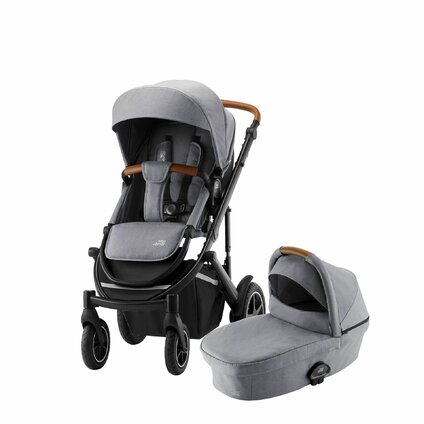 Britax-RÖMER - Set kočík Smile III + hlboká korba, Frost Grey/Brown