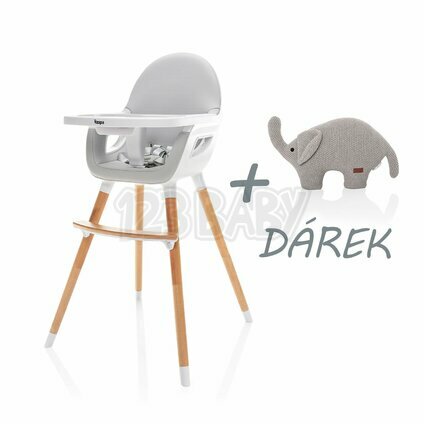 Detská stolička Dolce 2 + darček, Dove Grey/White