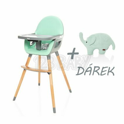 Detská stolička Dolce 2 + darček, Ice Green/Grey