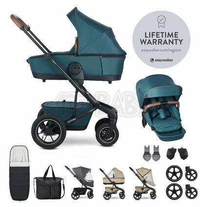 EASYWALKER Set XXL kočík kombinovaný Harvey5 Air Premium Jade Green s príslušenstvom