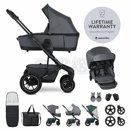 EASYWALKER Set XXL kočík kombinovaný Harvey5 Air Premium Mineral Grey s príslušenstvom