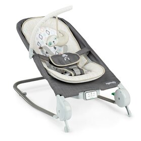 INGENUITY Lehátko masážne vibrujúce s melódiou Happy Belly™ Rock-to-Bounce 0m+ do 9kg