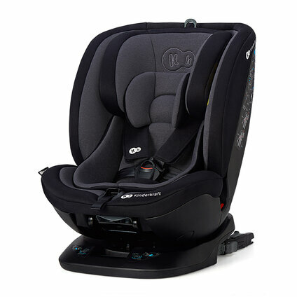 KINDERKRAFT Autosedačka Xpedition Isofix Black, Otočná 0-36 kg