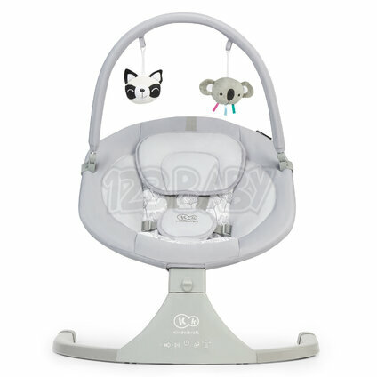 KINDERKRAFT Lehátko pohupujúce s melódiou 2v1 LULI grey, do 9 kg