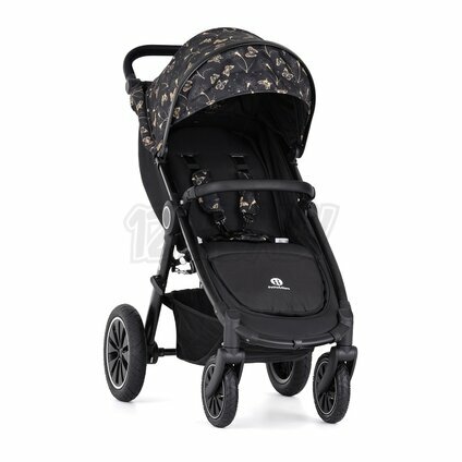 PETITE&MARS Kočík Street+ Air Black + Strieška Limited 100 Dandelion