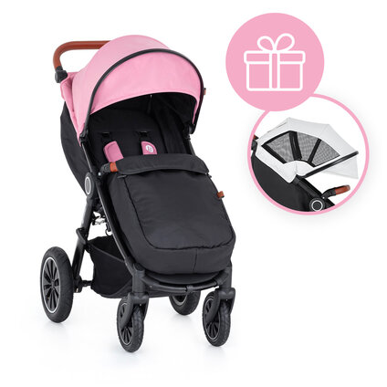 PETITE&MARS Kočík Street+ Air Oak Rose Pink Complete + strieška letná na Street+ Summer Silver