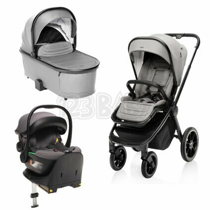 Set kočík Move Cross 3 + hlboká korba Move XL 3 + autosedačka + báze, Metal Grey