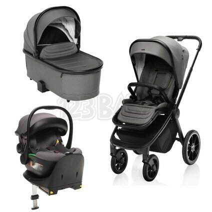 Set kočík Move Cross 3 + hlboká korba Move XL 3 + autosedačka + báze, Tornado Grey