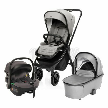 Set kočík Move Cross 3 + hluboká korba Move XL 3 + autosedačka, Metal Grey