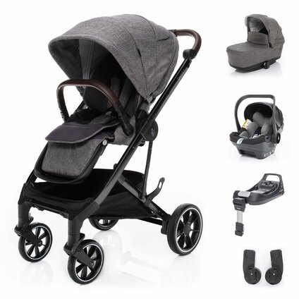 Set kočík Quest+ korba+ adaptéry+ autosedačka+ báze, Tornado Grey/Black