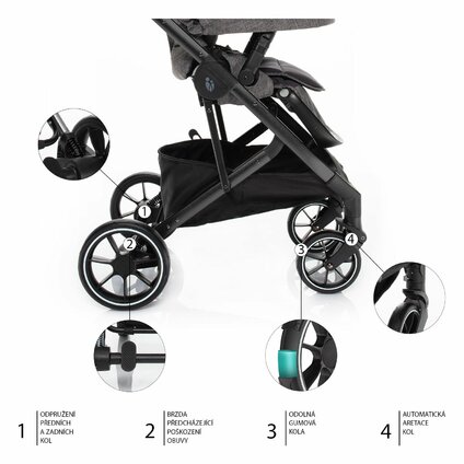 Zopa - Set kočík Quest+ korba+ adaptéry+ autosedačka+ báze