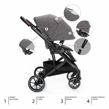 Zopa - Set kočík Quest+ korba+ adaptéry+ autosedačka+ báze